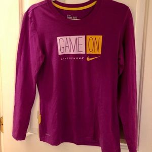Live Strong long-sleeved athletic shirt